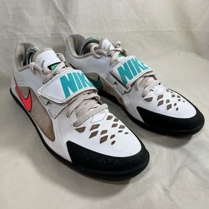 NIKE Zoom Rival SD 2 Track White Flash Crimson Shoes Men’s 8.5